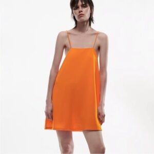 Zara  Orange Mini Dress small